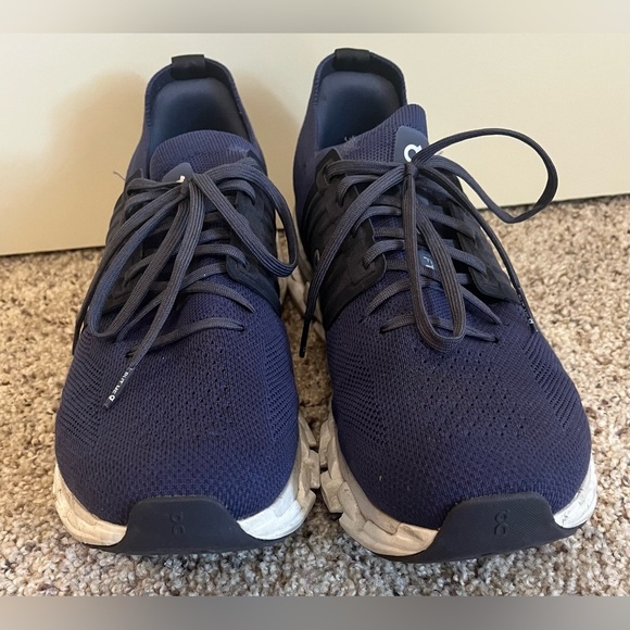 On Running Men Sz. 11.5 Cloudswift 3 Denim/Midnight Running Athletic Shoe - Picture 2 of 12